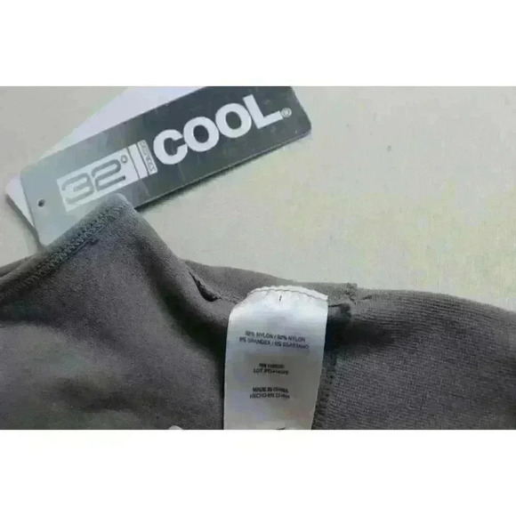 New Women's 32 Degrees Cool Steel Gray Seamless Racerback Sports Bra Size L NWT - Picture 10 of 11